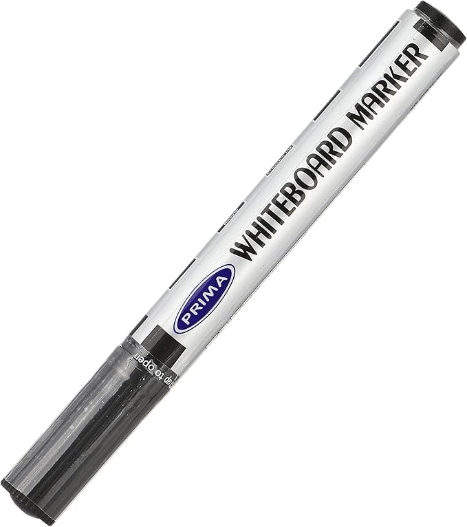 Prima pack of 12 pens white board marker - black