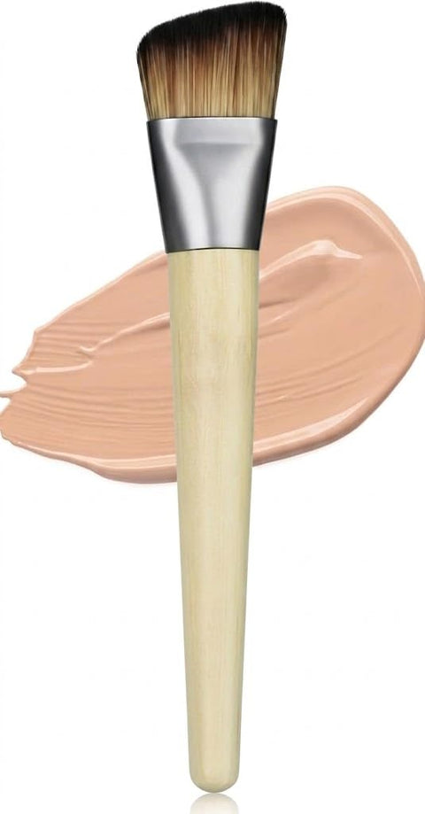 Foundation Makeup Brush for Liquid Flawless Full Coverage Blending Buffing Complexion Base Corrector Powder Contour Pro Make Up Tools-wood hand