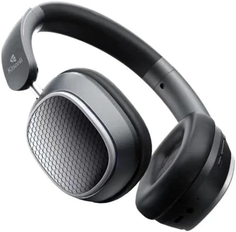 Kisonlii Headphone Wireless A9 Foldable Headset Bluetooth 5.3 Hifi Stereo Noise Reduction - Black
