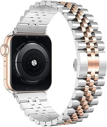 Nopatia Milanese Band Compatible with Apple Watch 38mm 40mm 41mm 42mm, Stainless Steel Mesh Metal Strap with Magnetic Closure for Men Women