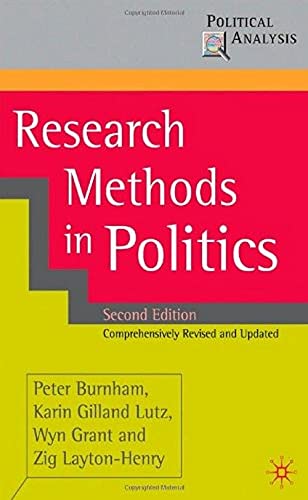 Research Methods In Politics - 2Nd Edition By Peter Burnham (2008)