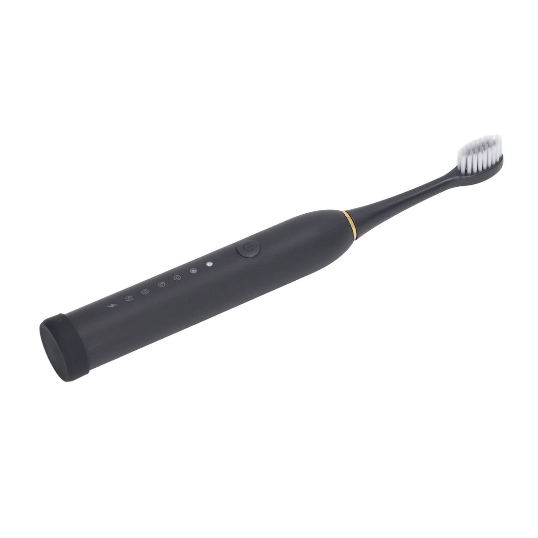 Electric Toothbrush, IPX7 Waterproof, 6 Modes USB Rechargeable Toothbrush with 4 Heads Charging Cord (Black)