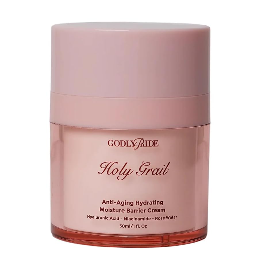 Godly Pride Holy Grail Moisturising Cream, 50ml, with Hyaluronic Acid, Niacinamide, Rose Water