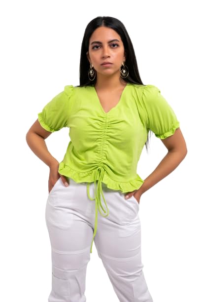 Gathering Front Puff Sleeve