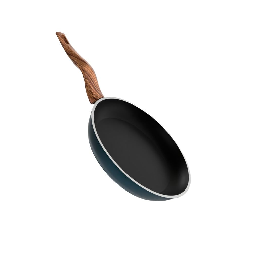 Premium Granite Frying Pan 28cm – 5mm Thick Nonstick Skillet, Heavy Duty Cookware, Turquoise