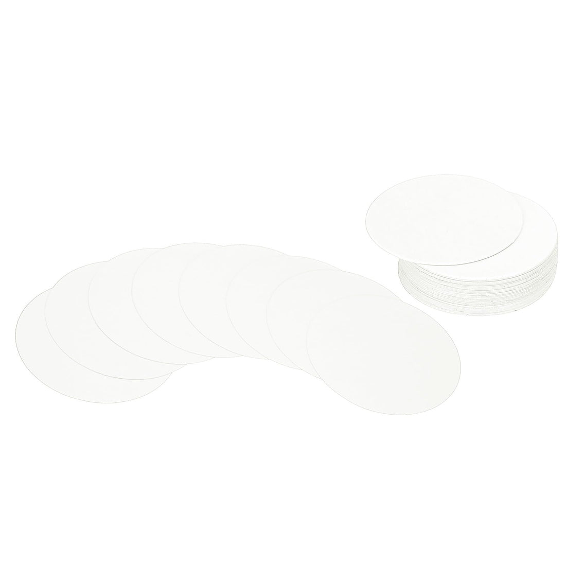 PATIKIL 2inch Circle Card Stock, 36Pcs Round Shape Cutouts Paper Thick Cardstock Coaster for DIY Craft Projects Classroom Bulletin Board Decor, White