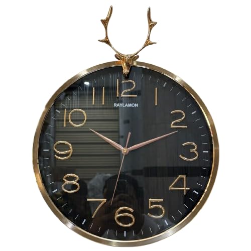 Wall Clock (Gold Deer Pendulum Wall Clock )