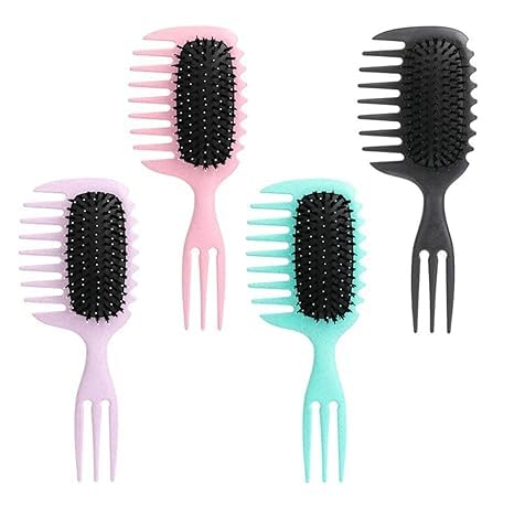 Curly Hair Brush - Detangler for Wet & Dry Hair, Essential Tool for Perfectly Shaped and Defined Curls (Shape 2)