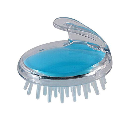 Generic Silicone & Plastic Scalp Cleaning Brush - Color May Vary