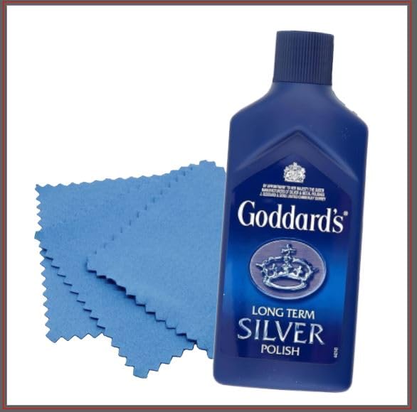 Goddards Silver Polish Long Term Silver Polish Set, Silver Care, Silver Polish Cleaner, Silver deep polishing Cloth,