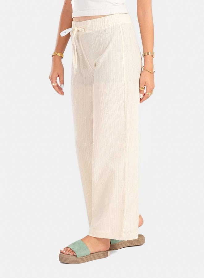 Carina Self Pattern Linen Pants