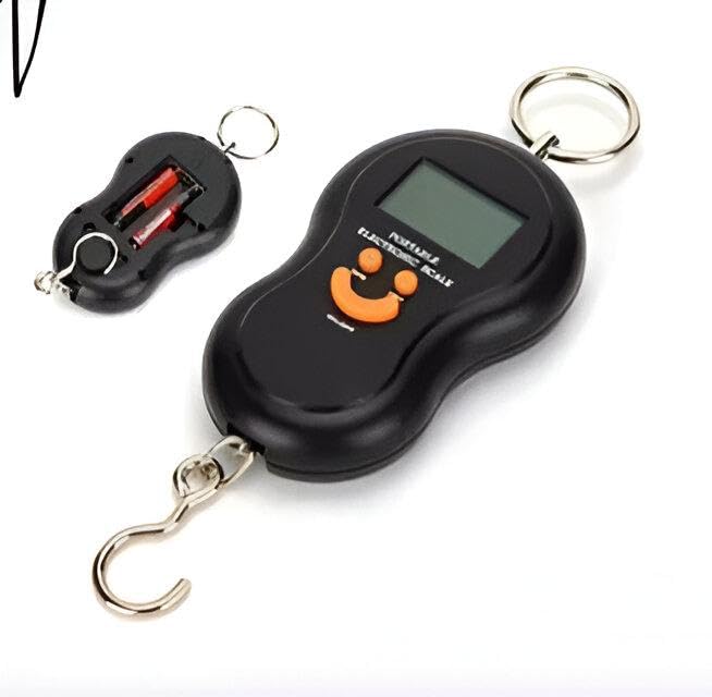 Easy-to-Use Digital Scale - Weighs up to 50kg - Designed with Hanging Technology for Accurate Weighing - Perfect for Travel, Luggage Checking, Fishing, Market Purchases and More (2 Scales)