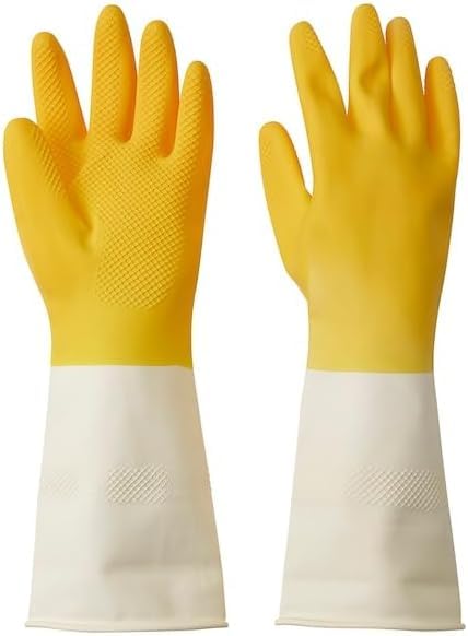 Ikea Rinnig Cleaning Gloves, Bright Yellow/Off-White 70565854