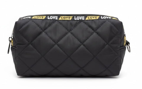 1pc Makeup Bag Women's Travel Cosmetics Washing Bag Waterproof Storage Bag Women's Makeup Storage Bag(Black 01)