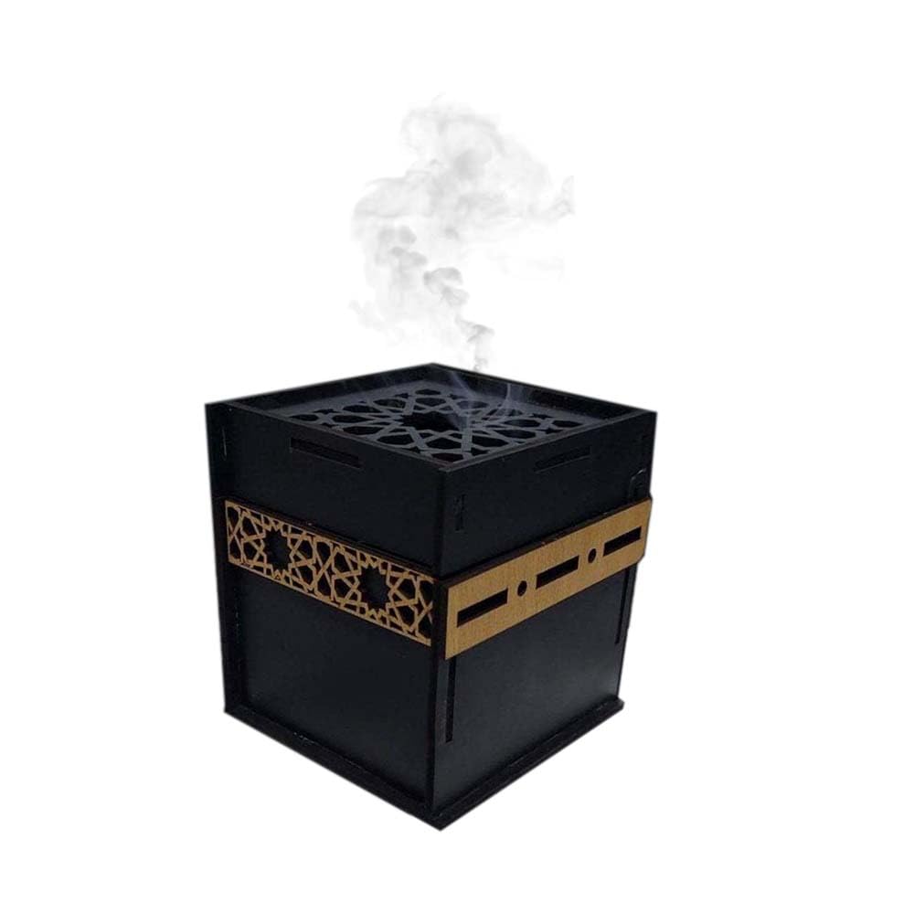 Ramadan Wooden Censer Incense Holder Burner Kaaba Shape