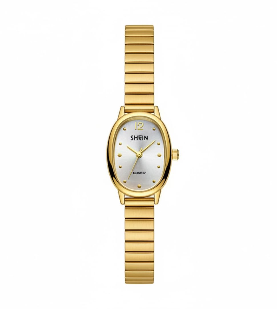 Women's Gold Watch with Metal Strap – Classic & Elegant Design for Women – Luxury Quartz Watch with Multiple Shapes (Oval, Square, Round Rectangle) – Casual & Trendy Wrist Watch