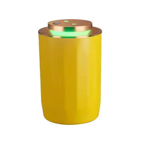 2200ml Mini Humidifier with Dual Essential Oil Diffuser USB Cool Mist Humidifier for Car Office Bedroom (Yellow)