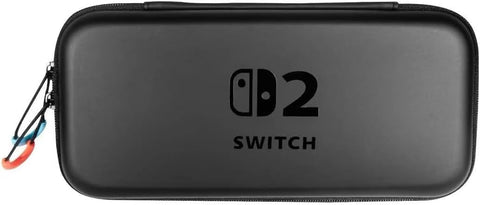 ECO Carrying Case for Nintendo Switch 2 with 10 Game Card Holders, Hard Portable Travel Bag Protective Pouch for Nintendo Switch 2 (2025) and Accessories -Black