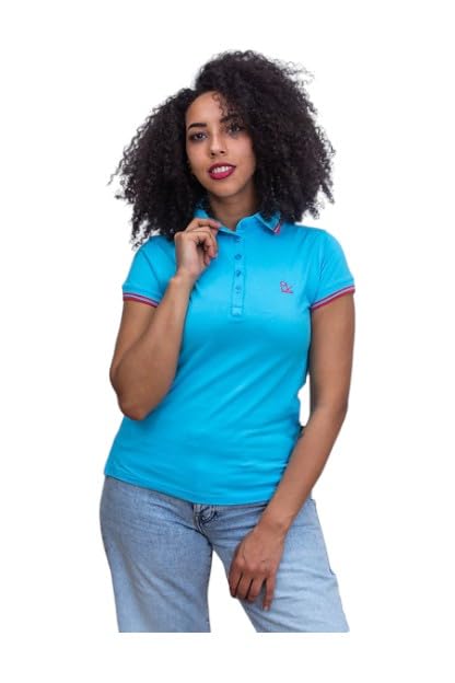PROF. KNOTS Women's Solid Cotton Polo Shirt