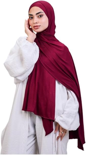 Cotton Gel Scarf for Women, 100% Pure Cotton, Seamless, Adjustable Drawstring Bandana, Solid Colours, Soft Head Cover