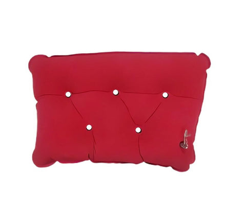 Red Color Anti Bedsore Pillow Bedridden Patient Products Donut Tailbone Cushion Accessories for Wheelchairs Car Air Pad Bolster Cushions for Sofa Waffle Pad Patient Supplies Care PVC Elder
