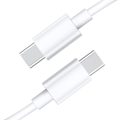 Reavio USB C Power Cable 3.3ft [1-Pack] USB C to USB C Fast Charging Cable,Type C Cable Fast Charging,Powerline USB C to USB C,White
