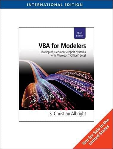 VBA for Modelers ,Ed. :3