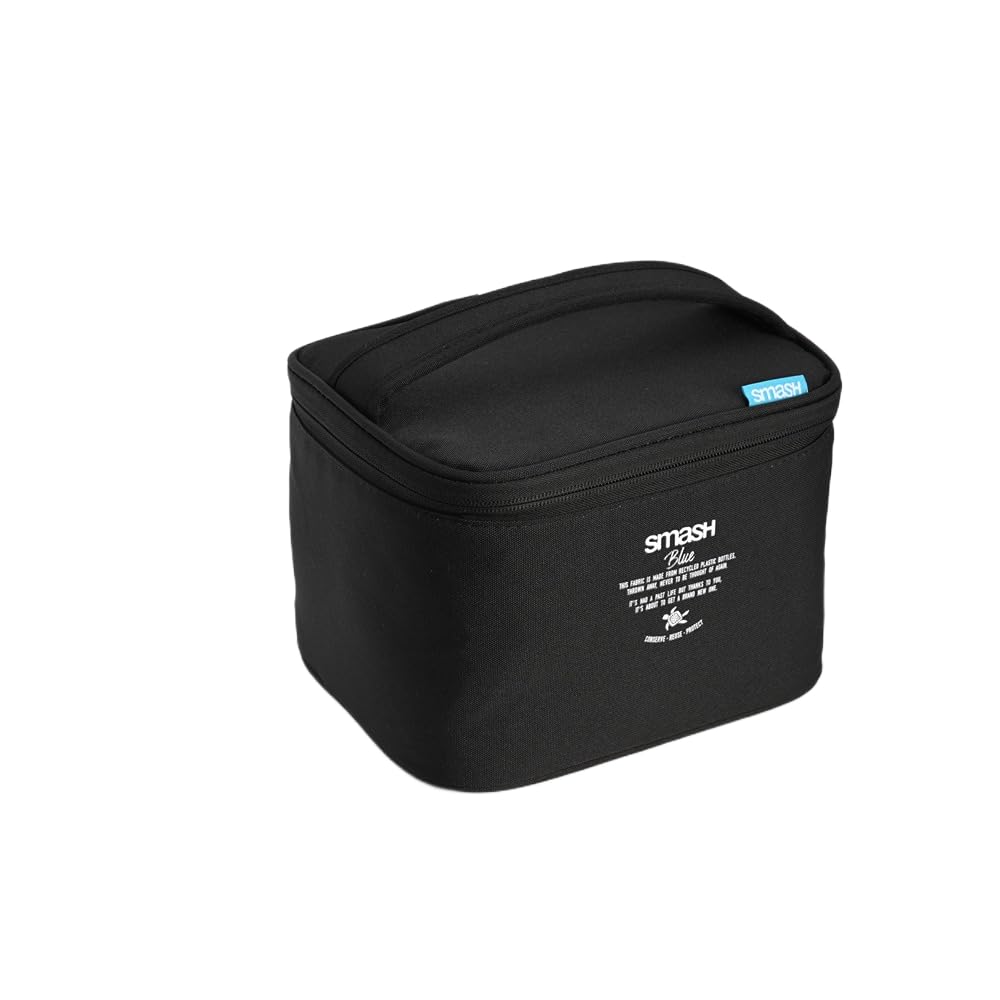 Smash Insulated RPET Cube Lunch Bag BLACK