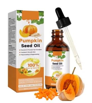 Pumpkin Seed Oil for Hair Growth Organic Eyebrow Eyelash Skin Care Pure (60ml)