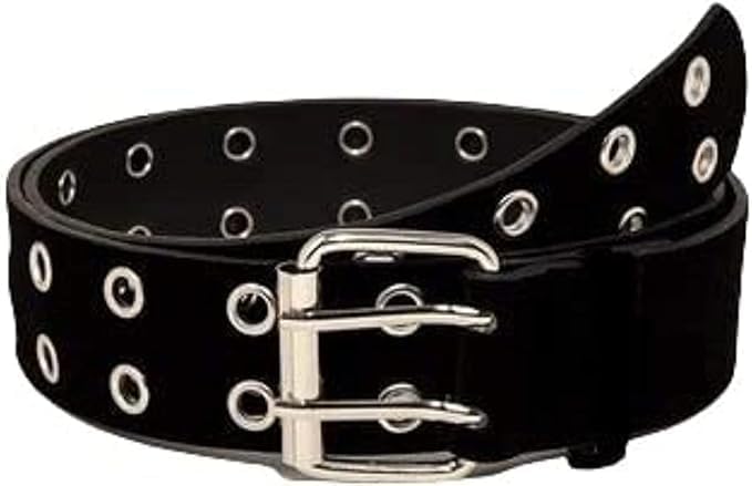 Women's Leather Belt Metal Buckle black
