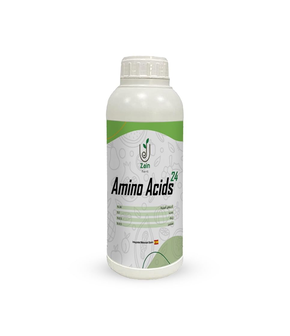ZAIN Amino Acid Plant Growth | سماد سائل بالأحماض الأمينية محفز لنمو النباتات لجميع المحاصيل والخضروات والفاكهة 1 لتر | من زين