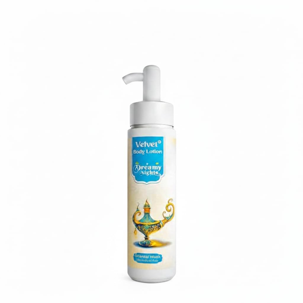 Velvet Dreamy Nights Oriental Musk Body Lotion with Amber and Damask Jasmine, 250ML
