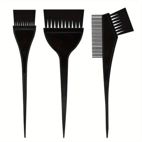 3 Piece Hair Dye Tools for DIY Coloring - Salon Dyeing Kit With Applicator Brush for Hair Tint