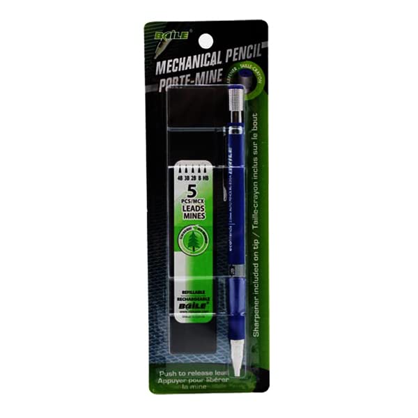 Diverse BL-520S Baile Versatile Mechanical Pencil, 2.0 mm Tip Size, Blue