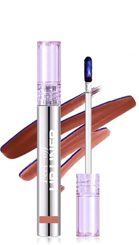 Peel Off Lip Stain Tints -Matte Lipstick Lip Stain Long Lasting Waterproof for Women, Non-stick Cup Lipstick Peel Off High Pigmented 24 Hours Lips Stains-3.5ML (N-2)