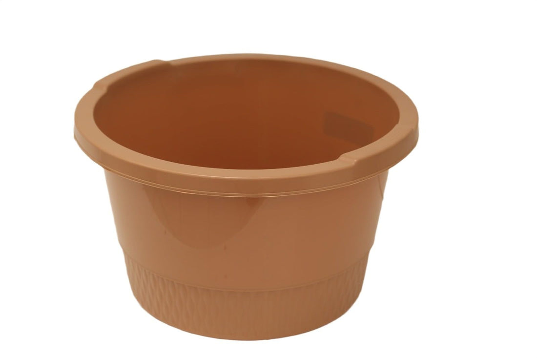 Migo No. 4 Major Andalusia Plain Bowl Tub, Large, Brown