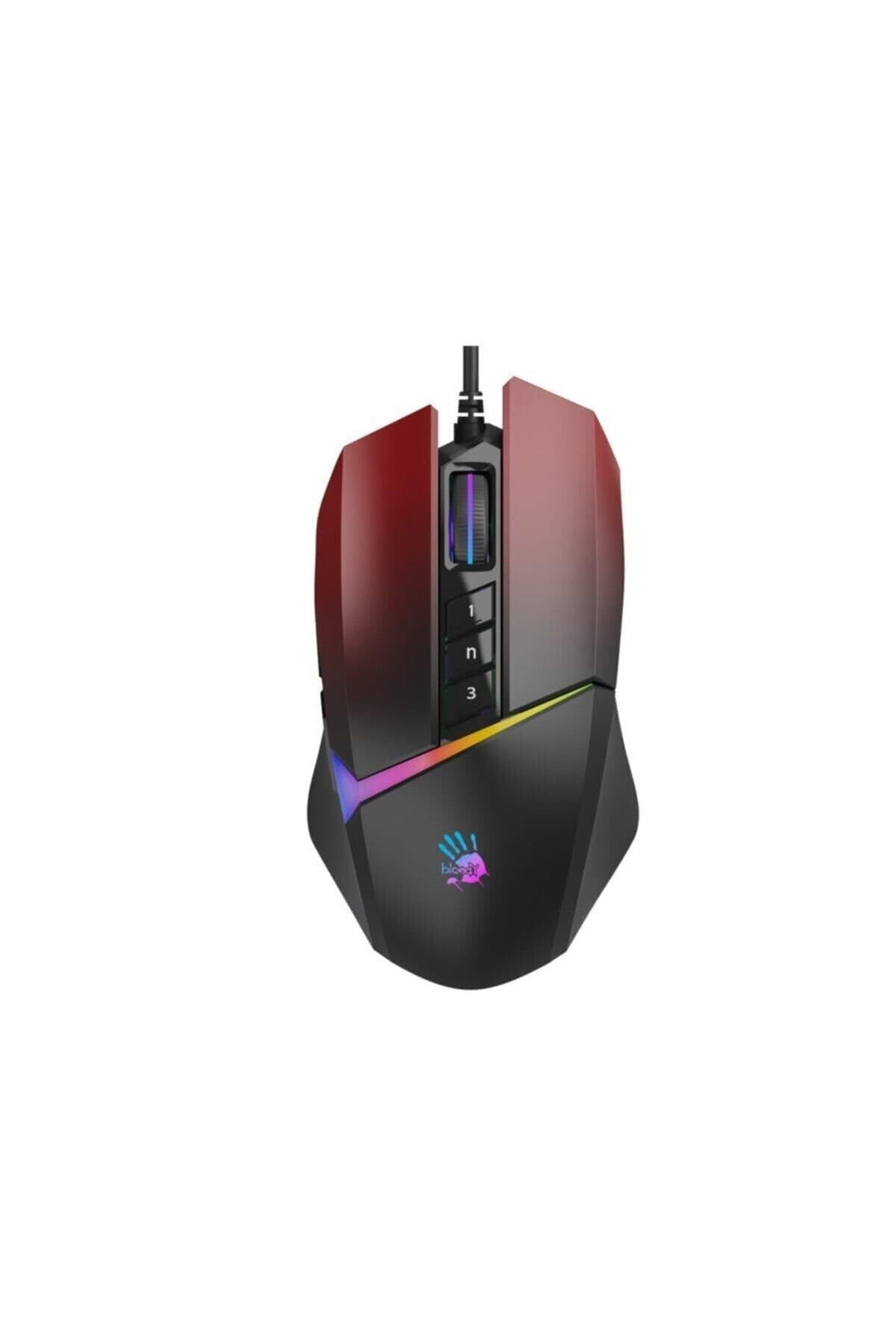 Bloody W60 Max 10,000 CPI 10 Keys Optical RGB UC3&4 Active Wired Red Gaming (Gamer) Mouse