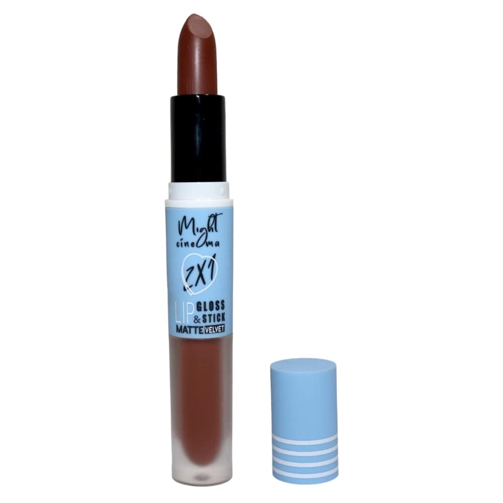 Might Cinema 2x1 Lip Gloss&Lipstick Matte Velvet-Shade Number 206