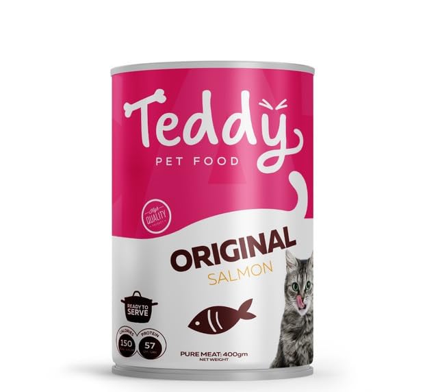 Teddy Pet Food - Cat - Salmon 400Gm NEW RECIPIE