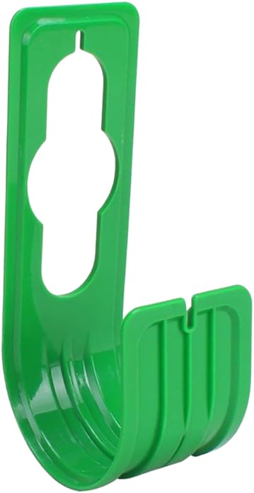 MySouq-Store [1pcs] Plastic Wall-Mounted Hose Holder Hook, Space-Saving Storage Organiser for Garden Hose (green)