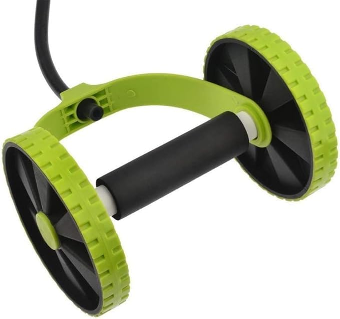 STAYFEN Abdominal Wheel Body Building Revoflex Extreme Double Wheels Pull Rope Abdominal Exercise Wheel for Abdominal Workout Gym(Multicolor - Shapes May Vary)