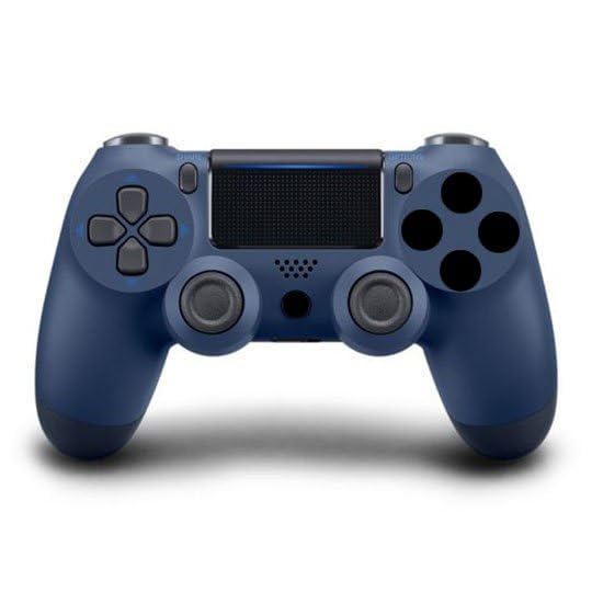 Third Party Generic | Wireless Controller for PS-4 | Compatible with PS4 / Slim/Pro | 6-Axis Dual Vibration | Enhanced Joystick | Audio + Touchpad | 800mAh Battery | Navy Blue