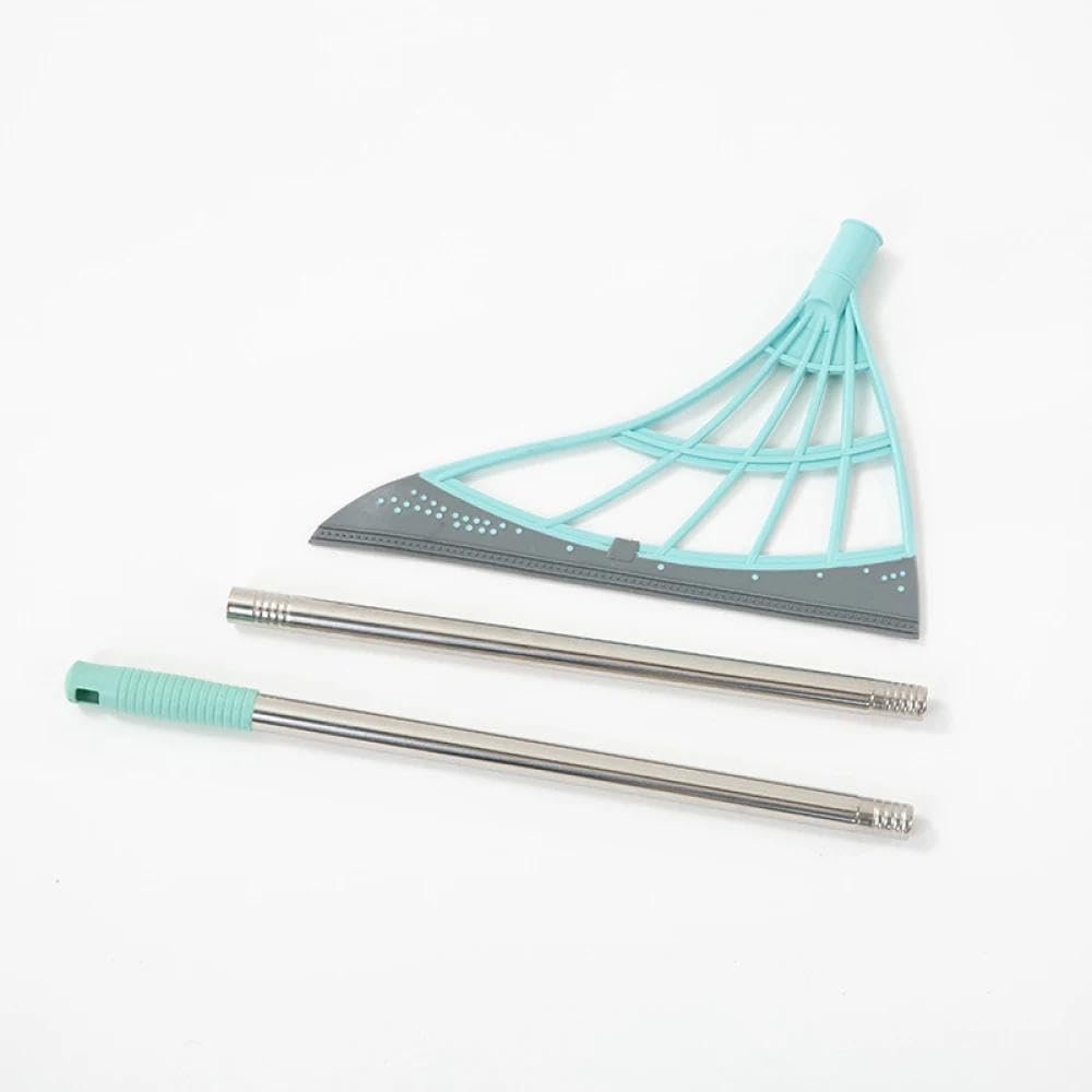 Generic Adjustable Silicone Floor Cleaning Mop, Magic Broom for Pet Hair, Non-stick Floor Cleaner, Multi-purpose Silicone Window Mop, Exclusively Available in Prime Shop