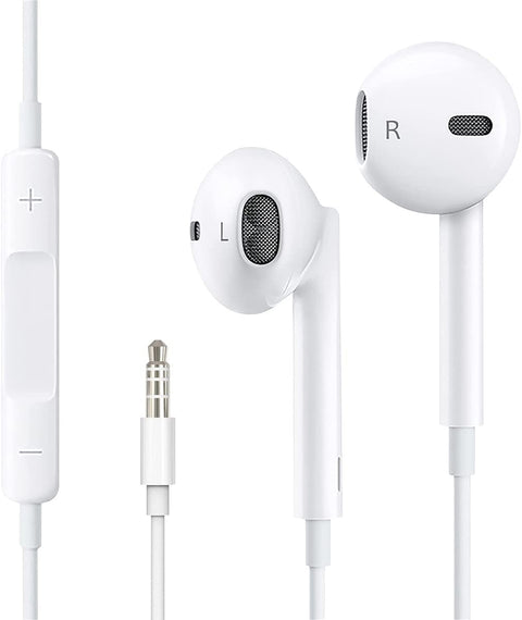 For 3.5 mm In-Ear Headphones [Apple MFi Certified] with Cable Earphones with Microphone and Volume Control for iPhone, iPod, iPad, MP3, Huawei, Samsung, Lightweight Earphones with 3.5 mm Headphones