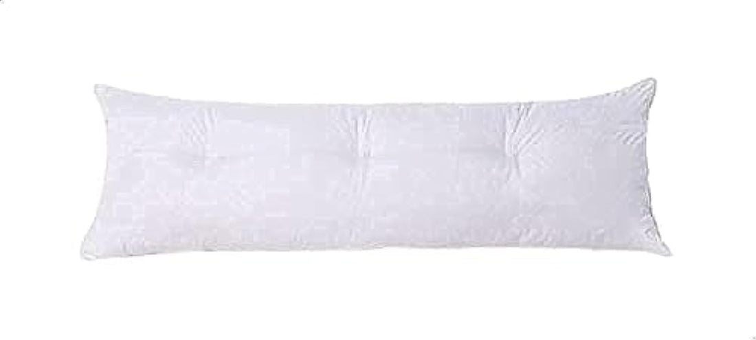 Fiber Long Bed Pillow 120 x 40 cm - White