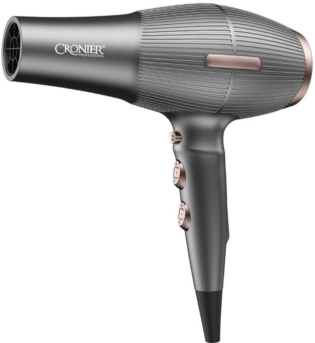 CR-8106 Kronier Pro Professional Hair Dryer – Powerful Hair Dryer for Fast Drying – Professional Styling Accessories – Multiple Heat & Speed Control – for Home & Salon Use