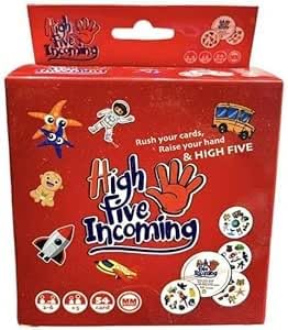 High Five Incoming Card Game, Family Fun Game, 2-6 Players