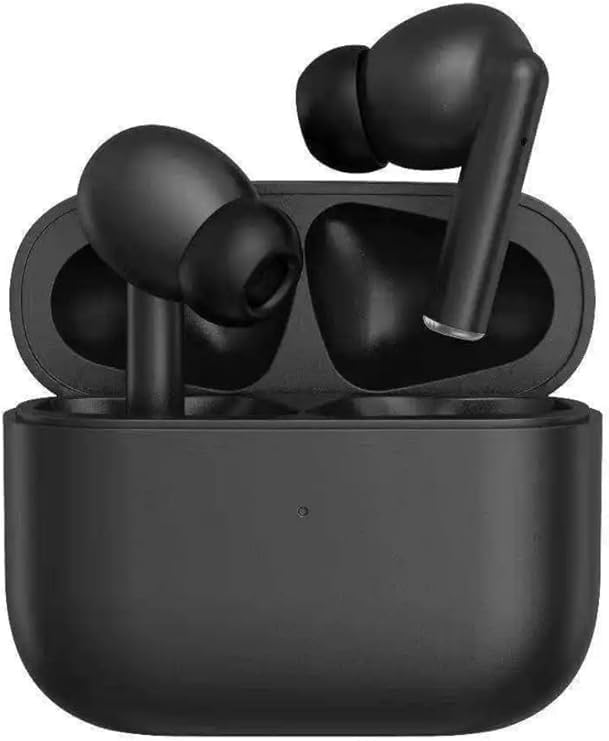 Advanced ANC/ENC Noise Cancelling True Wireless Earbuds, Bluetooth Headphones with Smart Wireless Charging Case, Touch Control, Mics, Powerful Bass, Black