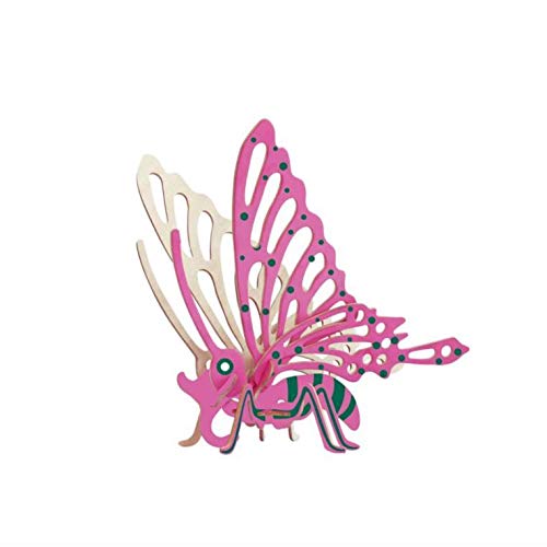 3D Wooden Puzzle Jigsaw Puzzle Model Toy Butterfly