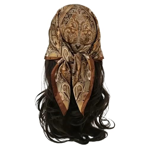 Elegant Silk Hair Scarf Decorative Bow Design